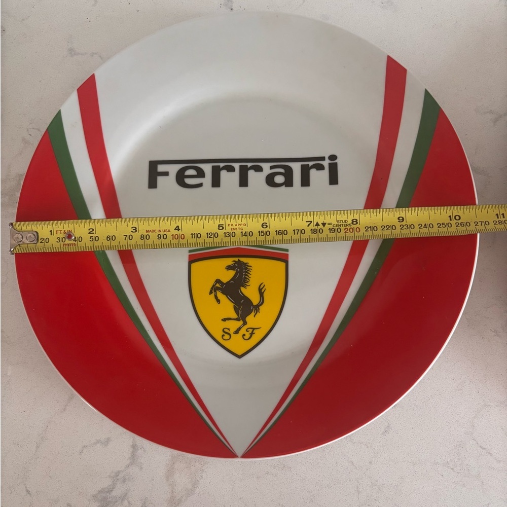 2 Ferrari Red and White Plates - Picture 6 of 6